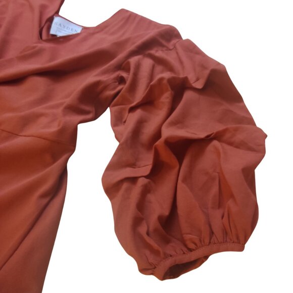 Hayden Los Angeles Ruffle Trim Wrap Dress - Picture 6 of 10